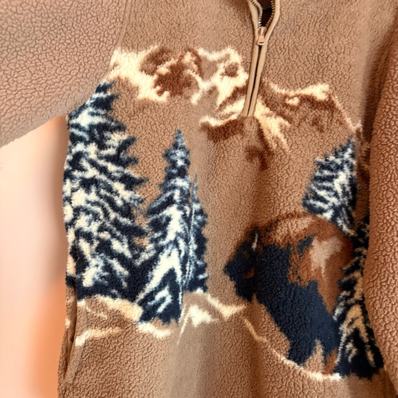 💚Old Navy Bison Fleece Pullover - Picture 3 of 7